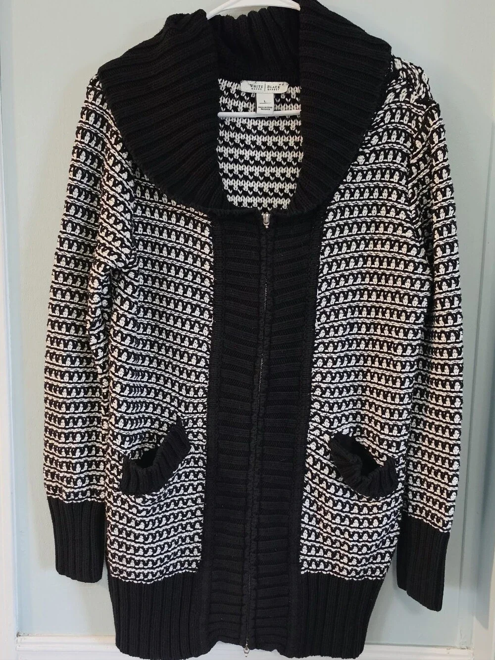 White House Black Market Chunky Knit Cardigan Coat